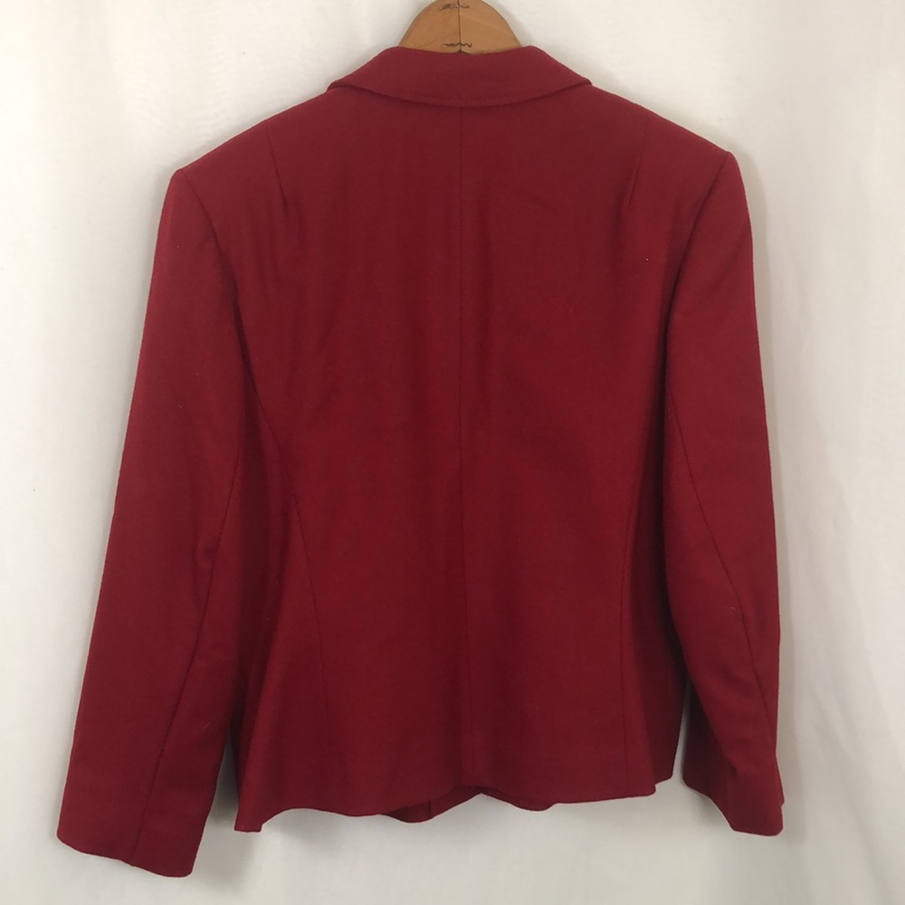 Pendleton Red Wool Jacket Blazer Like New - image 7
